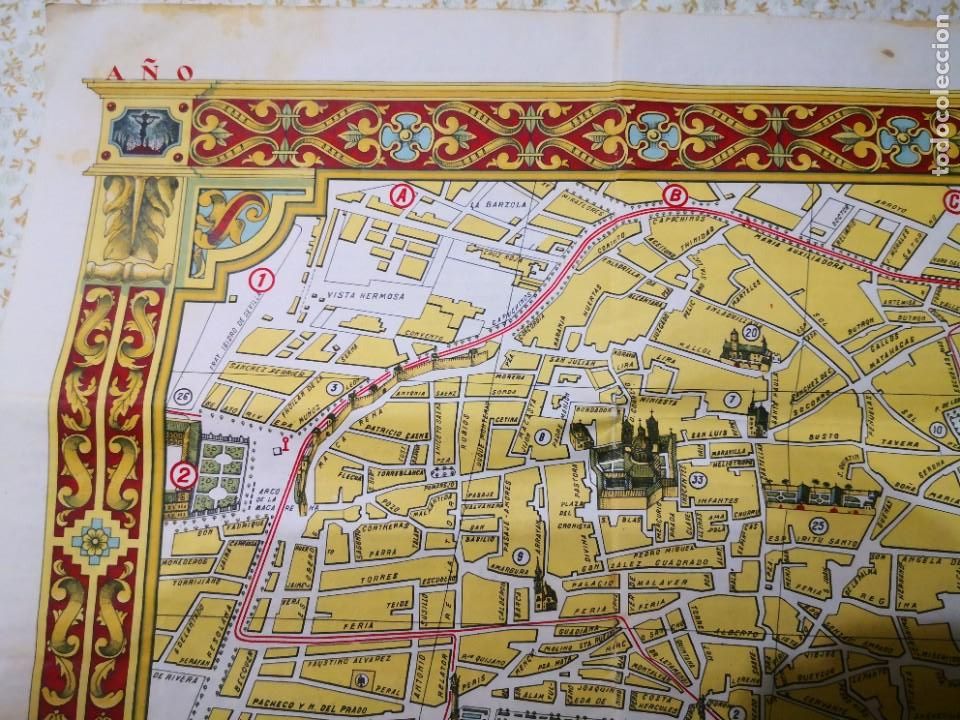 Mapas contempor&aacute;neos: MAPA SEVILLA 1950 - Foto 5