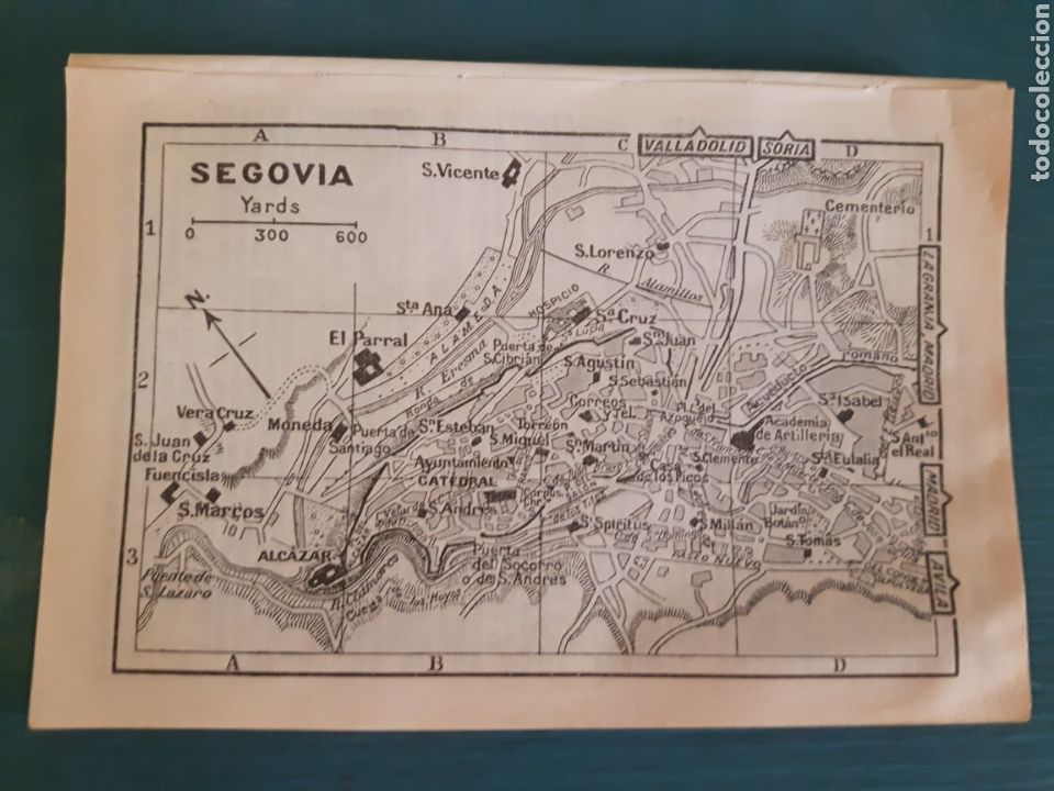 Mapas contempor&aacute;neos: Mapa/plano vintage de Segovia - Foto 1
