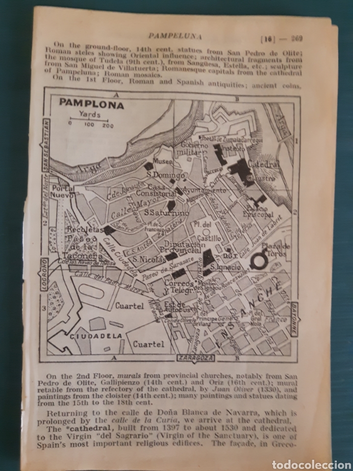 Mapas contempor&aacute;neos: Mapa/plano vintage Pamplona - Foto 2