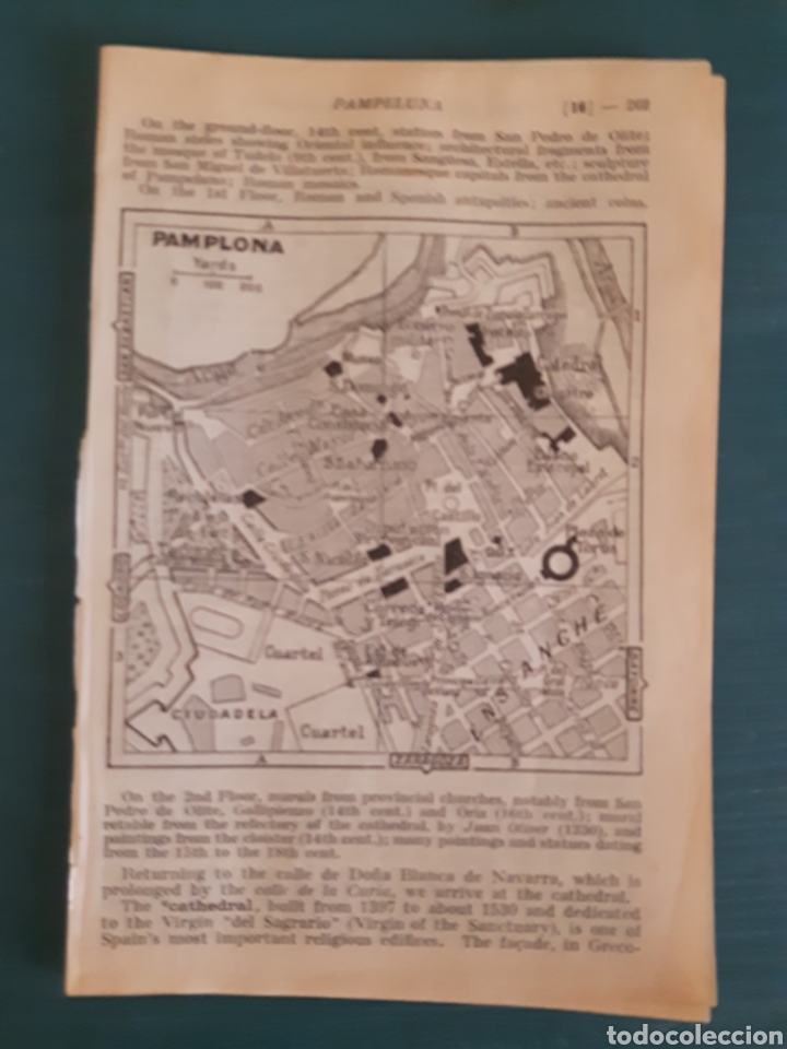 Mapas contempor&aacute;neos: Mapa/plano vintage Pamplona - Foto 1