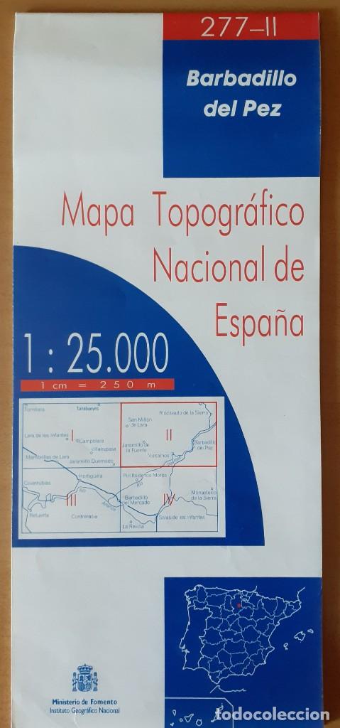 Contemporary maps: Mapa topogr&aacute;fico Nacional de Espa&ntilde;a 1:25000 Barbadillo del Pez, Burgos 277-II