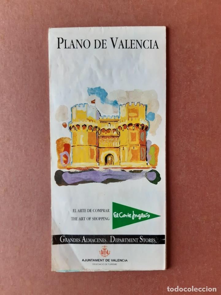 Contemporary maps: PLANO CALLEJERO MAPA TUR&Iacute;STICO DE VALENCIA. 2001. EL CORTE INGL&Eacute;S.