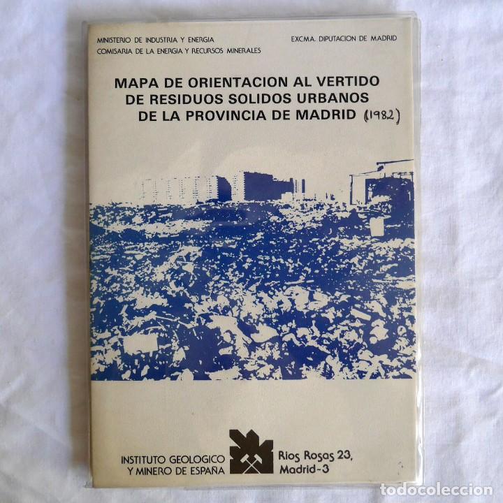 Mapas contempor&aacute;neos: Mapa de orientaci&oacute;n al vertido de residuos s&oacute;lidos urbanos de la provincia de Madrid 1982