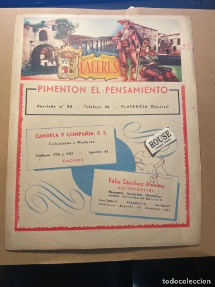Mapas contempor&aacute;neos: ANTIGUO MAPA DE CACERES , PARTE POSTERIOR PUBLICIDAD . 29X23 CM. MARCAS DE BOLIGRAFO