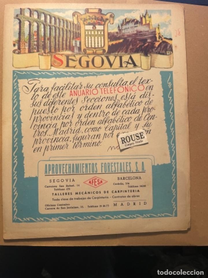 Mapas contempor&aacute;neos: ANTIGUO MAPA DE SEGOVIA , PARTE POSTERIOR PUBLICIDAD . 29X23 CM. MARCAS DE BOLIGRAFO