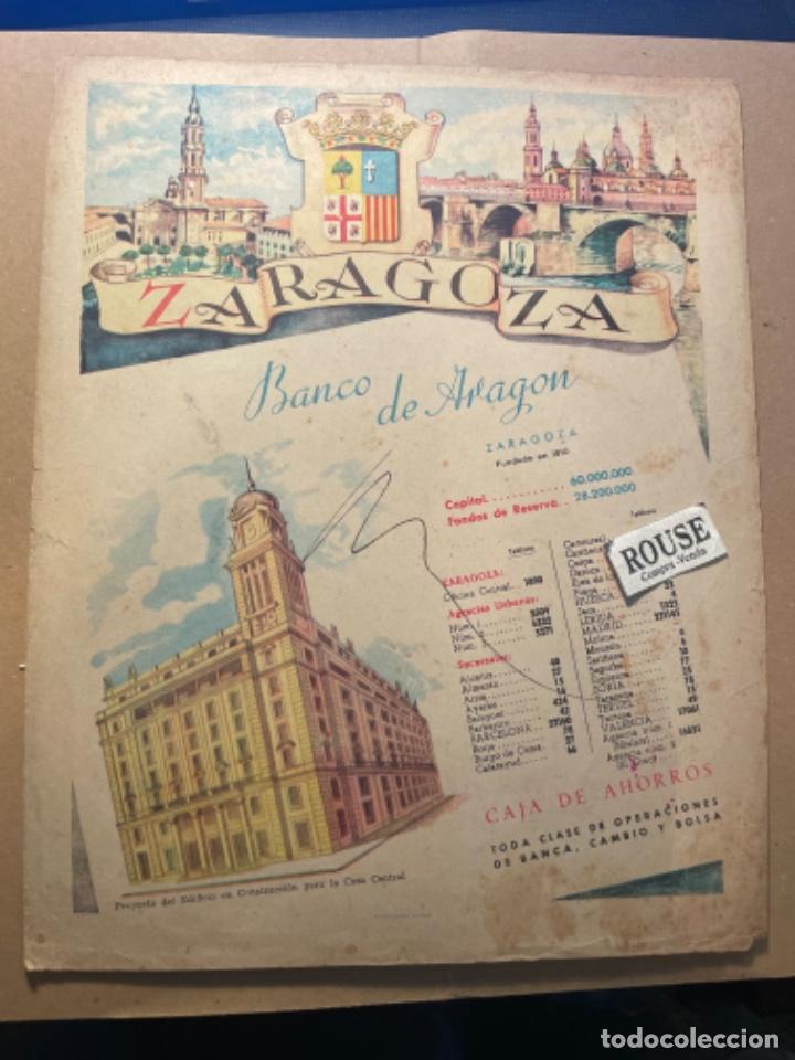Mapas contempor&aacute;neos: ANTIGUO MAPA DE ZARAGOZA , PARTE POSTERIOR PUBLICIDAD OMEGA . 29X23 CM. MARCAS DE BOLIGRAFO
