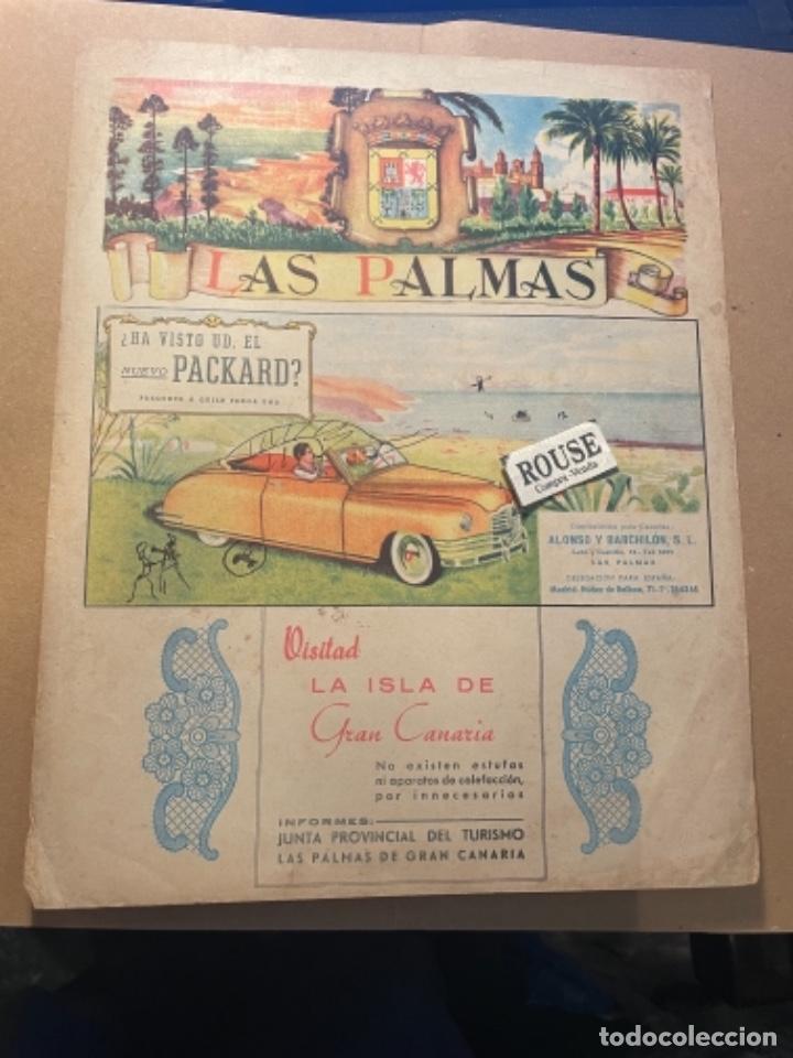 Mapas contempor&aacute;neos: ANTIGUO MAPA DE LAS PALMAS PARTE POSTERIOR PUBLICIDAD.29X23 CM. MARCAS DE