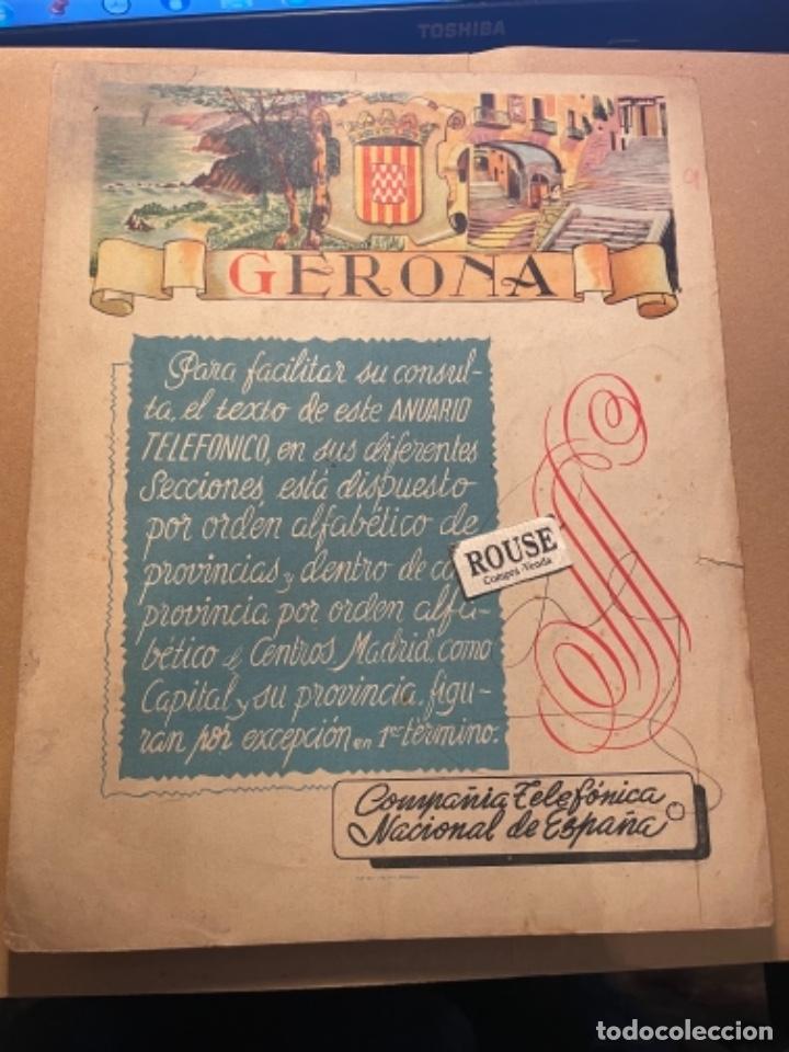 Mapas contempor&aacute;neos: ANTIGUO MAPA DE GERONA , PARTE POSTERIOR PUBLICIDAD . 29X23 CM. MARCAS DE BOLIGRAFO