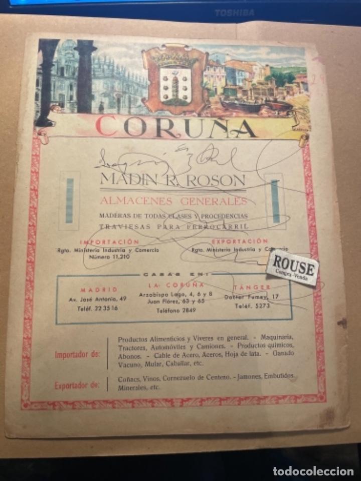 Mapas contempor&aacute;neos: ANTIGUO MAPA DE CORU&Ntilde;A , PARTE POSTERIOR PUBLICIDAD . 29X23 CM. MARCAS DE BOLIGRAFO