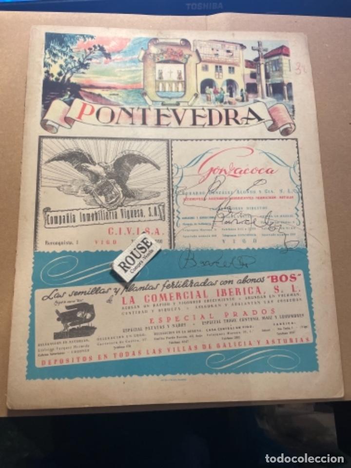 Mapas contempor&aacute;neos: ANTIGUO MAPA DE PONTEVEDRA , PARTE POSTERIOR PUBLICIDAD . 29X23 CM. MARCAS DE BOLIGRAFO