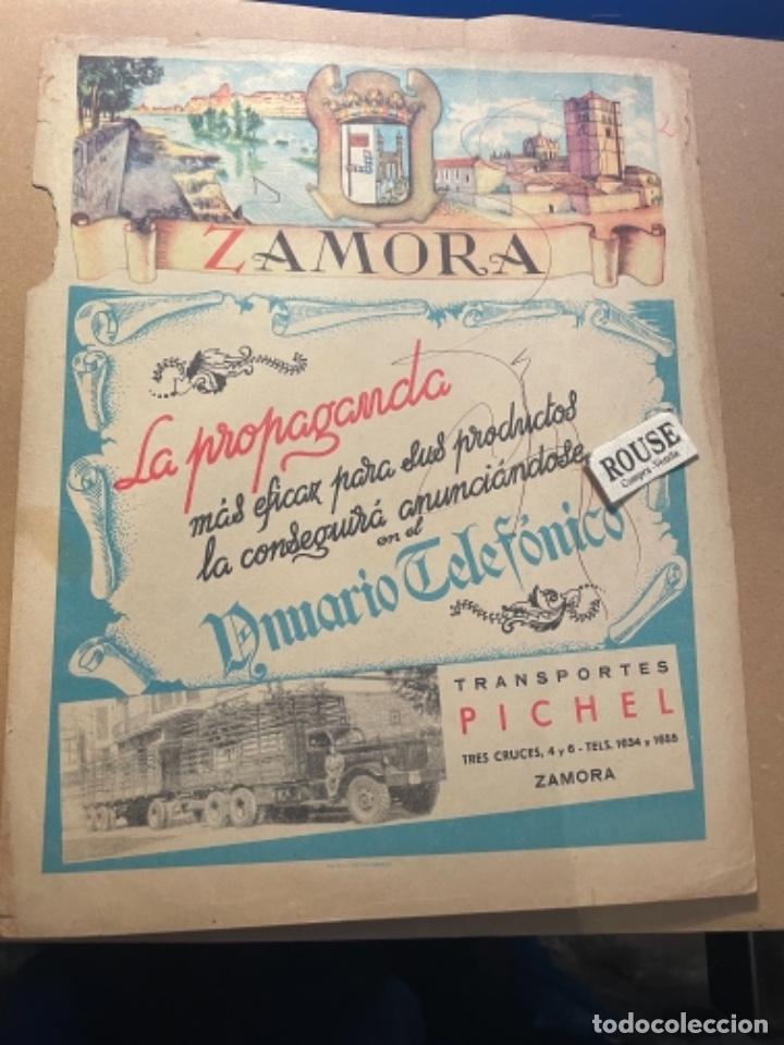 Mapas contempor&aacute;neos: ANTIGUO MAPA DE ZAMORA , PARTE POSTERIOR PUBLICIDAD . 29X23 CM. MARCAS DE BOLIGRAFO