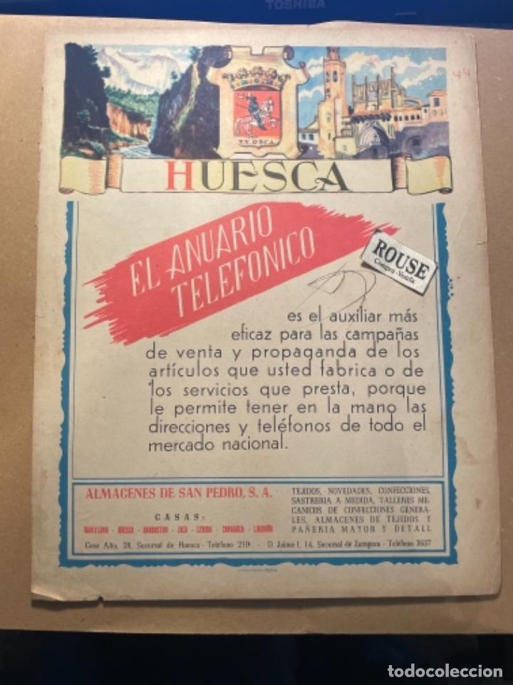 Mapas contempor&aacute;neos: ANTIGUO MAPA DE HUESCA , PARTE POSTERIOR PUBLICIDAD . 29X23 CM. MARCAS DE BOLIGRAFO