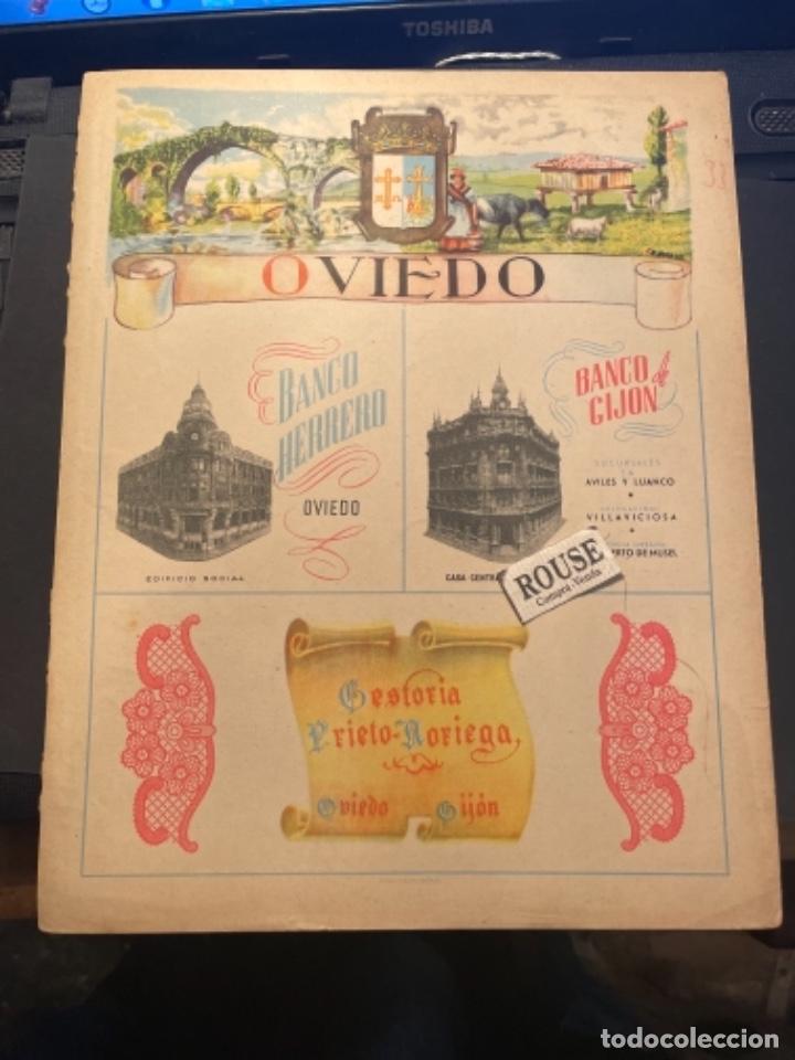 Mapas contempor&aacute;neos: ANTIGUO MAPA DE OVIEDO , PARTE POSTERIOR PUBLICIDAD . 29X23 CM. MARCAS DE BOLIGRAFO
