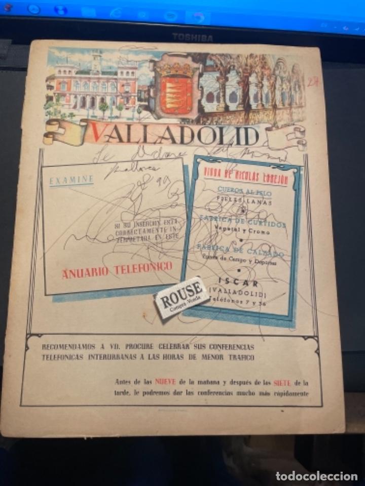 Mapas contempor&aacute;neos: ANTIGUO MAPA DE VALLADOLID , PARTE POSTERIOR PUBLICIDAD . 29X23 CM. MARCAS DE BOLIGRAFO