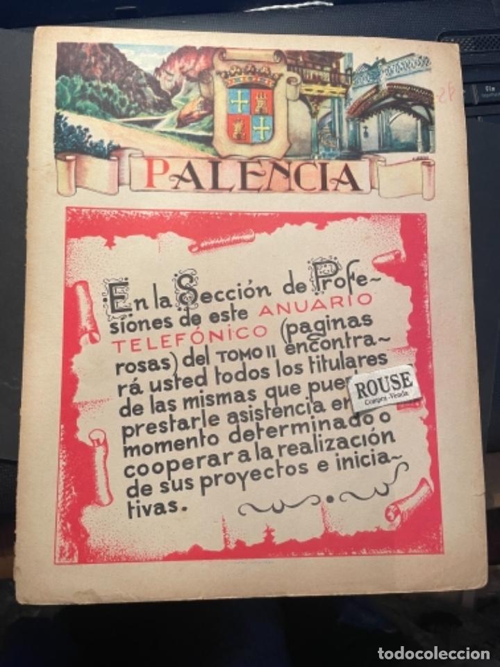Mapas contempor&aacute;neos: ANTIGUO MAPA DE PALENCIA , PARTE POSTERIOR PUBLICIDAD . 29X23 CM.MARCA DE TINTA
