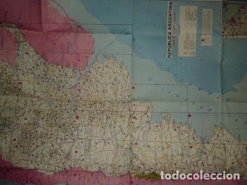Mapas contempor&aacute;neos: mapa geografia rutas y caminos argentina 55x75cm perfecto