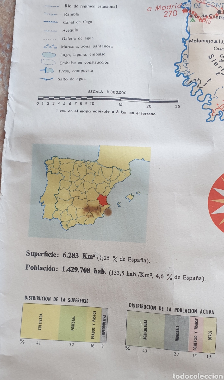 Mapas contempor&aacute;neos: MAPA PLANO DE VALENCIA AGUILAR S.A. EDICIONES 1964 RARO UNICO - Foto 8