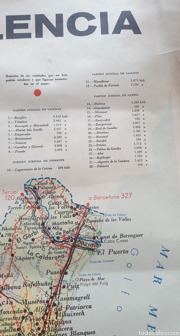 Mapas contempor&aacute;neos: MAPA PLANO DE VALENCIA AGUILAR S.A. EDICIONES 1964 RARO UNICO - Foto 10