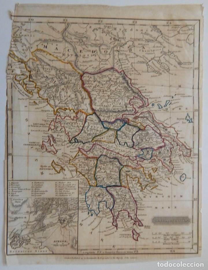 Mapas contempor&aacute;neos: Antiguo mapa / Graecia et insulae - A. Arrowsmith - Foto 1