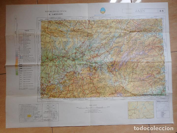 Zeitgen&ouml;ssische Karten: ANTIGUO MAPA.JAEN.SERVICIO GEOGRAFICO EJERCITO. 1972-1985