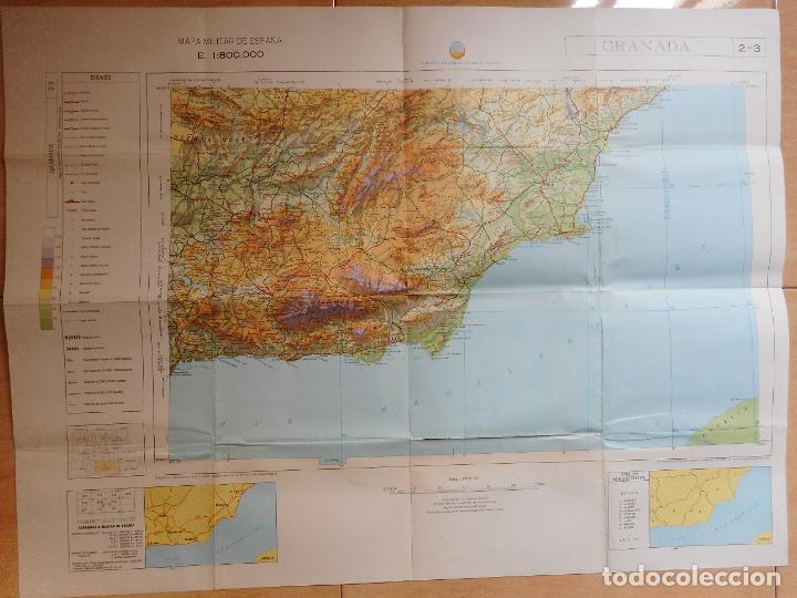 Mapas contempor&aacute;neos: ANTIGUO MAPA.GRANADA.SERVICIO GEOGRAFICO EJERCITO. 1976-1989