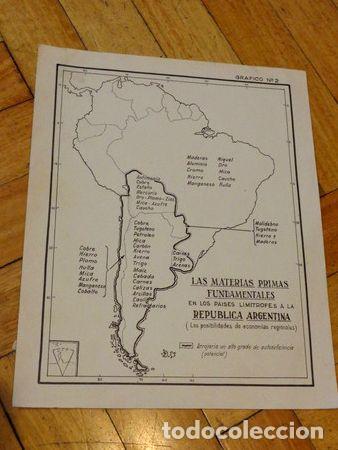 Zeitgen&ouml;ssische Karten: mapa materias primas fundamentales paises limitrofes argenti