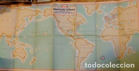 Zeitgen&ouml;ssische Karten: planisferio esso worldwide bunkering service mapa del mundo