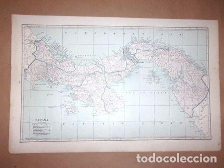 Zeitgen&ouml;ssische Karten: mapa panama publicado en londres en 1930