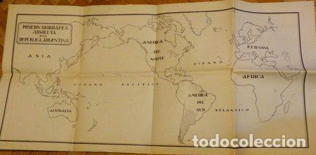 Zeitgen&ouml;ssische Karten: mapa posicion geofrafica absoluta de la republica argentina