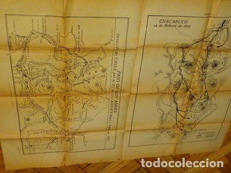Contemporary maps: mapa del paso de los andes y de la batalla de chacabuco