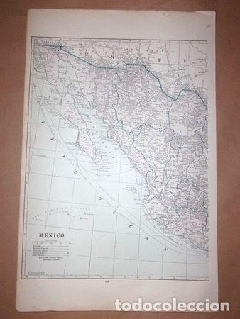 Contemporary maps: mapa mexico en 2 partes para unir de londres 1930