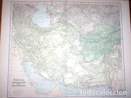 Contemporary maps: mapa original persia afganistan y beluchistan