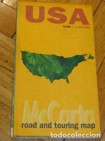 Contemporary maps: mapa de estados unidos usa road and touring map mccarta