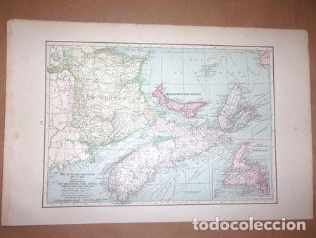 Contemporary maps: mapa canada parte este publicado en londres en 1930