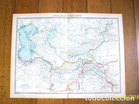 Contemporary maps: mapa de asia central y la frontera con la india