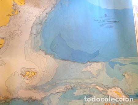 Mapas contempor&acirc;neos: carta batimetrica atlantico sur occidental