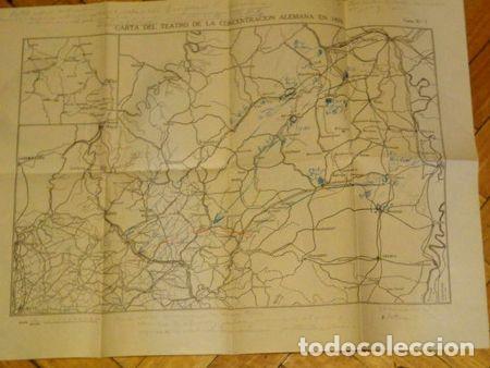 Mapas contempor&acirc;neos: carta del teatro de la concentracion alemana en 1870