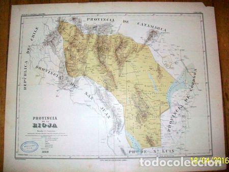 Mapas contempor&acirc;neos: mapa provincia de la rioja 1889
