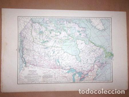Mapas contempor&acirc;neos: mapa canada de londres 1930