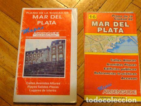 Mapas contempor&acirc;neos: lote de 2 mapas de mar del plata