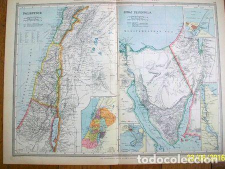 Mapas contempor&acirc;neos: mapa palestina moderna canal del suez y peninsula de sinai