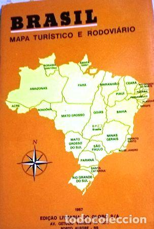 Mapas contempor&acirc;neos: mapa politico rutero de brasil