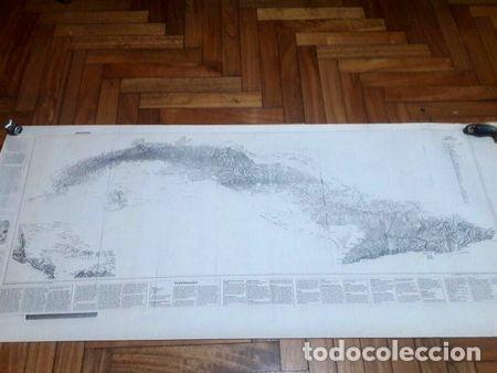 Zeitgen&ouml;ssische Karten: mapa de cuba apaisado bn y guia con itinerarios con plano