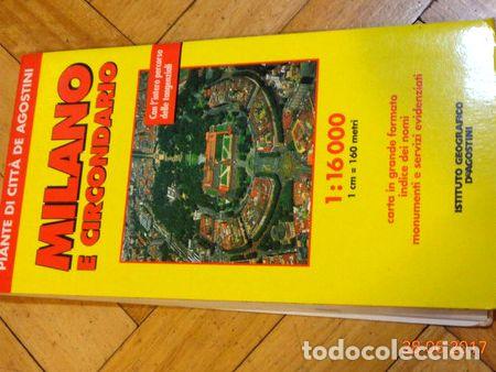 Contemporary maps: milano e circondario 1 16000 deagostini mapa de milan