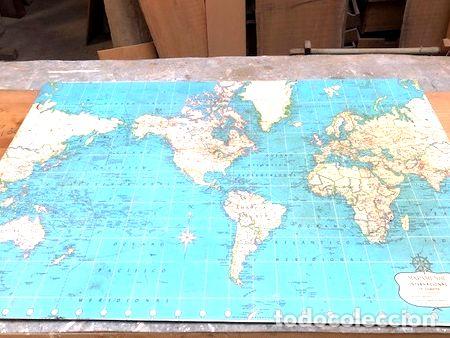 Zeitgen&ouml;ssische Karten: poster de mapa mapamundi plastico tapa de mesa o pegar