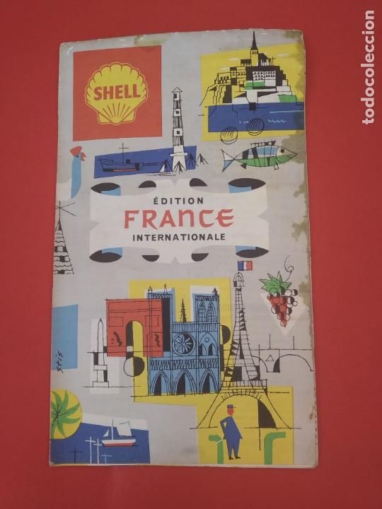 Mapas contempor&aacute;neos: MAPA CARRETERAS DE FRANCIA - SHELL - 1962 - Foto 1