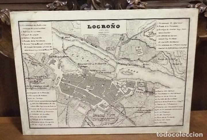 Mapas contempor&aacute;neos: MAPA DE LOGRO&Ntilde;O DE 1850, HECHO EN 1969 - Foto 1