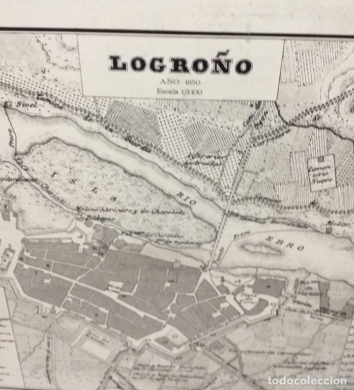 Mapas contempor&aacute;neos: MAPA DE LOGRO&Ntilde;O DE 1850, HECHO EN 1969 - Foto 2
