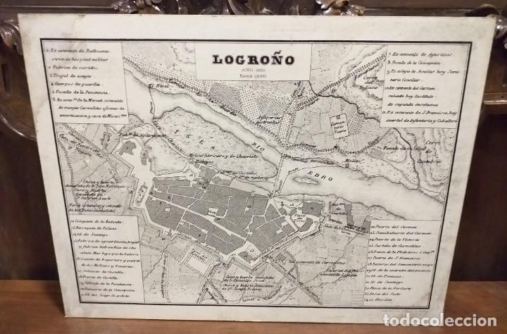 Mapas contempor&aacute;neos: MAPA DE LOGRO&Ntilde;O DE 1850, HECHO EN 1969 - Foto 5