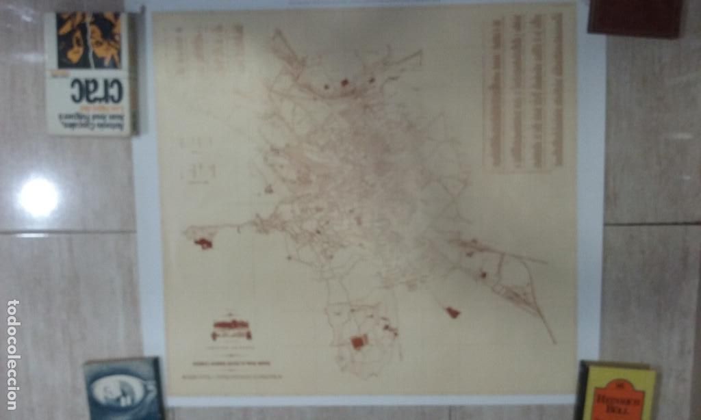 Zeitgen&ouml;ssische Karten: Plano de Granada, escala 1:2000, 72'50 x 65 cm